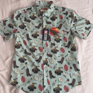 RSVLTS Men's Mint Green Graphic Shirt